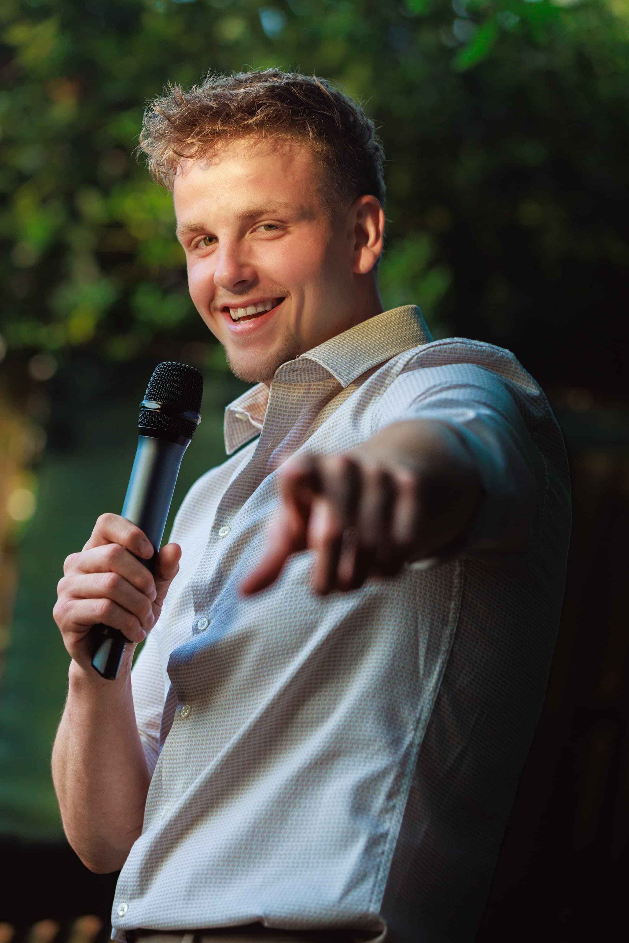 Live: contact met publiek (staand)